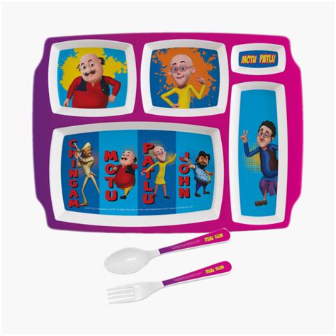 Buy SERVEWELL Motu Patlu Print 3-Pc. Kids Dining Set from Servewell at ...