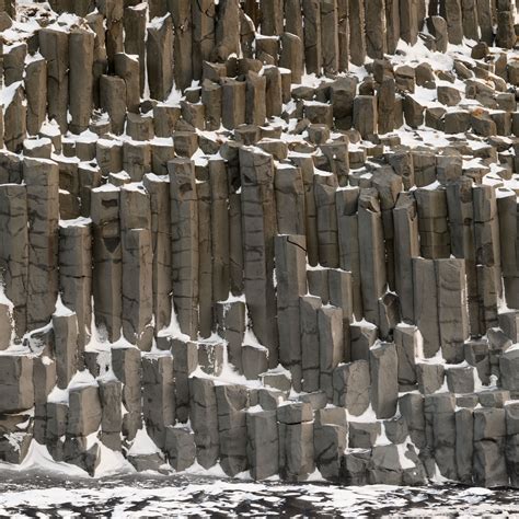 Download wallpaper 3415x3415 basalt columns, columns, stone, snow ipad ...