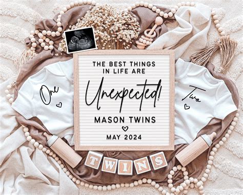 Digital Twin Baby Announcement for Social Media Instagram & Facebook ...