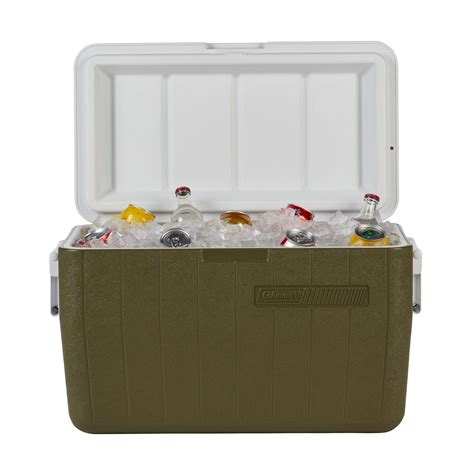 Coleman 48-Quart Performance Cooler, 63 Can Capacity, Olive Green, 45-L ...