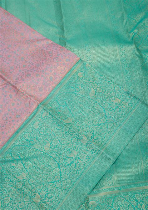 Buy Lavender Zariwork Pure Silk Saree - Koskii