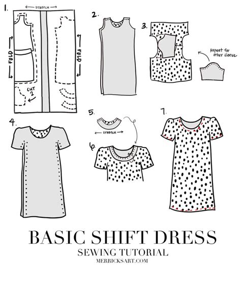 Image result for Shift Dress Sewing Tutorial