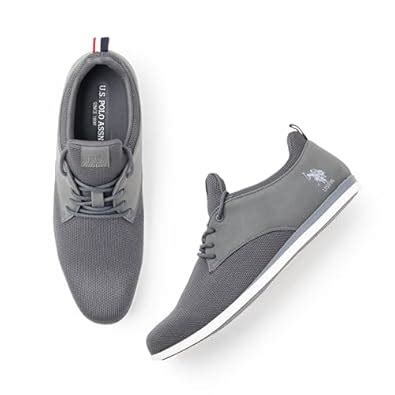 Buy U.S POLO ASSN. Warren 2.0 Gry Men Grey Smart Casual Sneaker (Uk9 ...