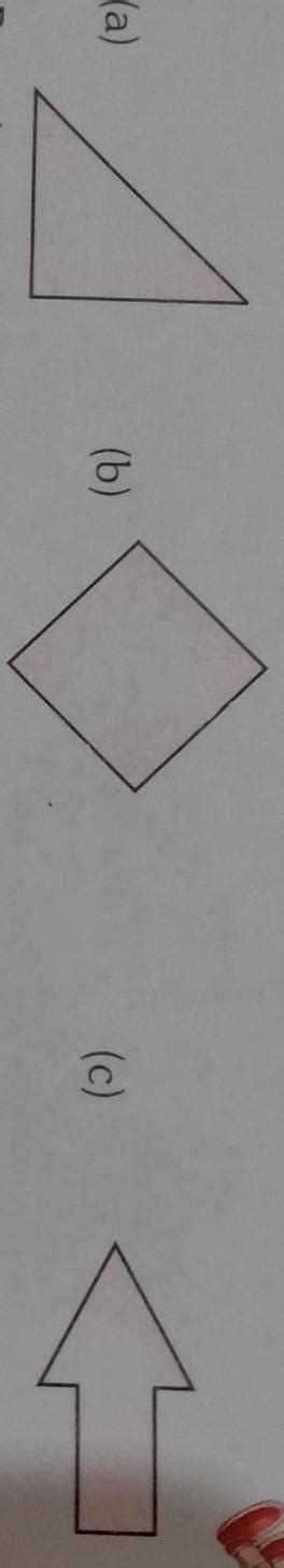 rotate the shapes given below to face the four the four directions ...