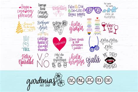 Spanish SVG Bundle, Archivos En Español, Spanish Cut File Bundle ...