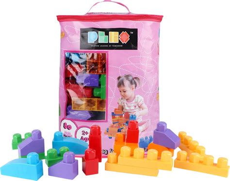 Plex Building Blocks Bag Pack - Pink : Amazon.in: Toys & Games