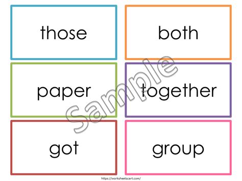100 Printable Fry's Third Hundred Sight Word Flashcards, Grade 2, Grad ...