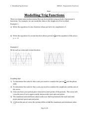 Modelling with Trigonometric Functions II 的图像结果