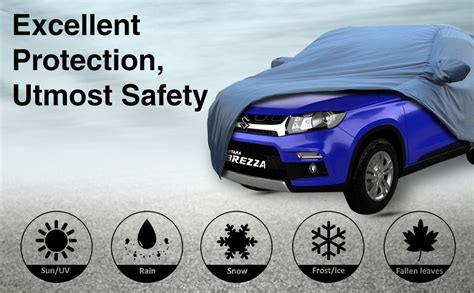 Allextreme BZ7006 Car Body Cover Compatible with Maruti Suzuki Brezza ...