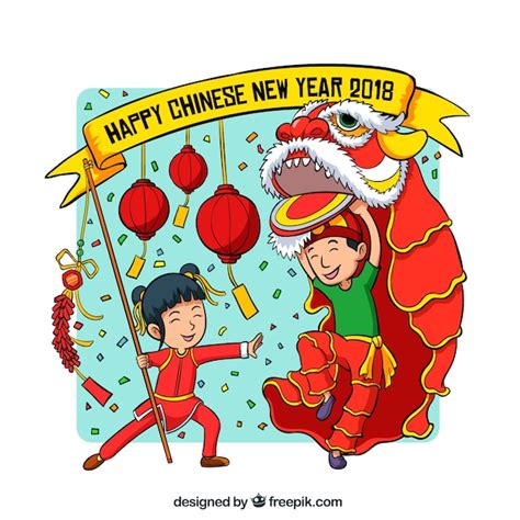 Chinese new year cartoon Images - Free Download on Freepik