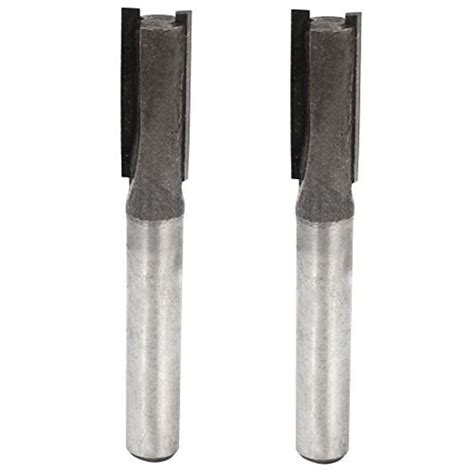 Alcoa Prime2 Pcs Cutting Tool Double Flutes Straight Router Bit 1/4x 5/ ...