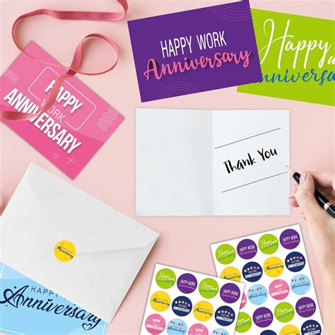 Justforjoyful 36Sets Happy Work Anniversary Cards Business India | Ubuy