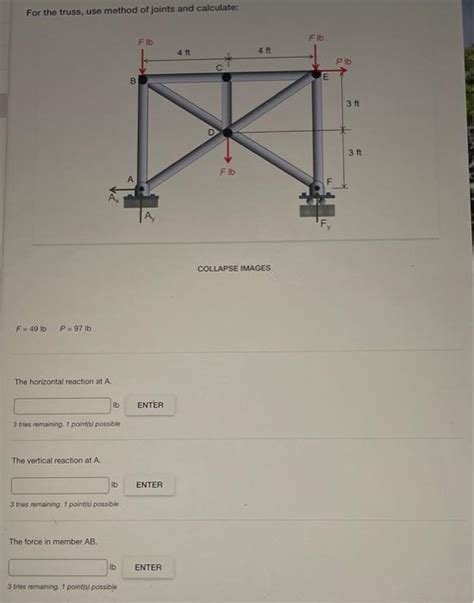 Image result for Truss Joint Method Calculations Using Trigonometry