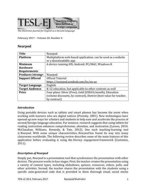 Image result for Nearpod Tutorial PDF Example