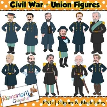 Civil War Clip art by RamonaM Graphics | Teachers Pay Teachers
