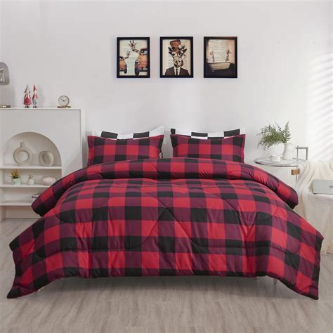 Black And Red Plaid Comforter
