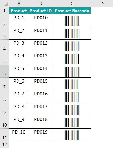 How to Create Barcode in Excel Formula 的图像结果