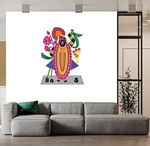 Wallpics® Lord Shrinathji Religious Self Adhesive Decorative Wall ...