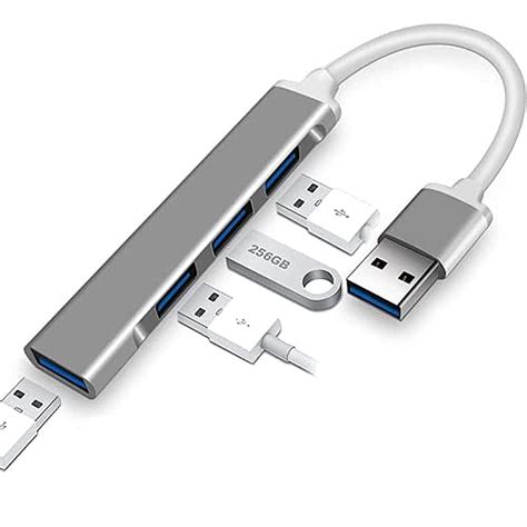 Sounce 4-Port USB 3.0 Hub for PC – High-Speed Aluminum USB Hub ...