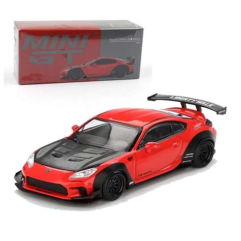 Mini GT 1/64 Toyota GR86 LB Nation Red RHD Diecast Scale Model Car ...