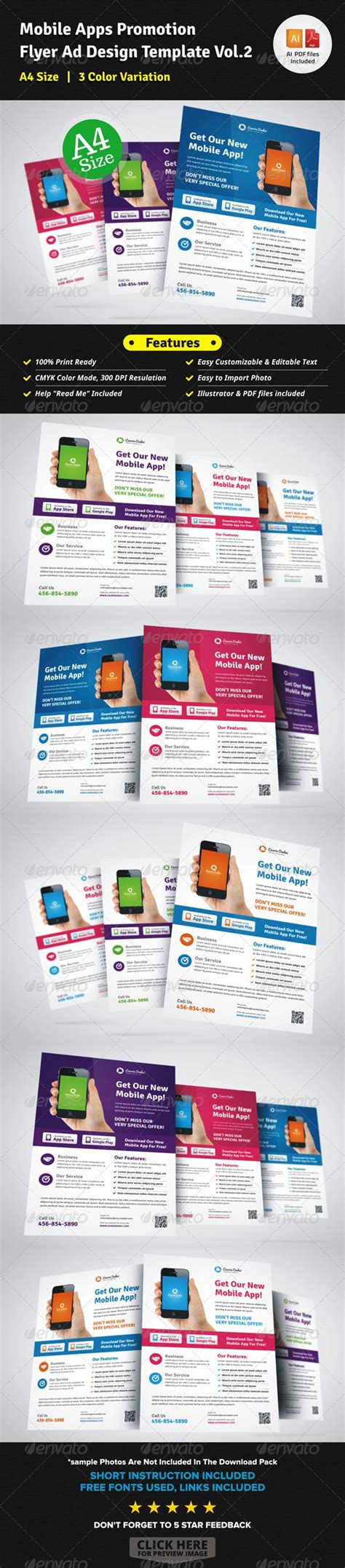 Mobile Apps Promotion Flyer Ad Design v2 | Ad design, Flyer, Flyer printing