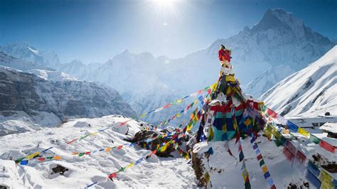 Nepal-Himalaya-Mountains-Annapurna-Pokhara-Prayer-Flags-IS-027332084-Lg ...