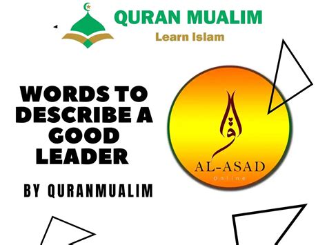 Words To Describe A Good Leader – English Vocabulary - Quran Mualim 2026
