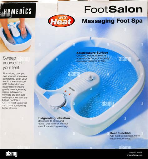 Homedics Foot Salon Massaging Foot Spa Stock Photo - Alamy