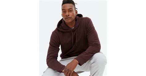 Only & Sons Dark Purple Jersey Pocket Hoodie | New Look