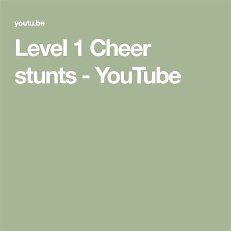 Level 1 Cheer Stunts 的图像结果