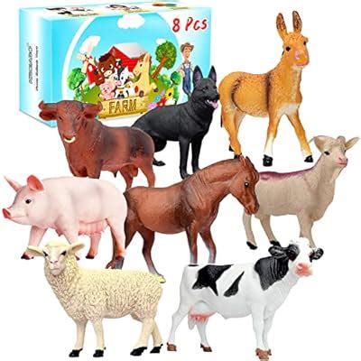 KECIABO Animal Figurines, Big Animal Toys, 8 Pcs India | Ubuy