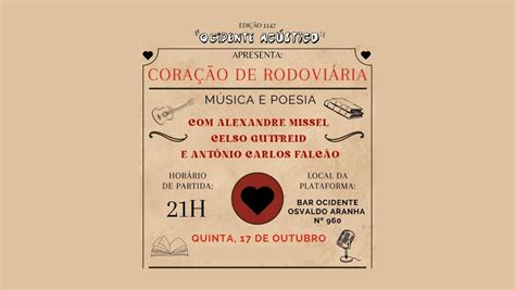 Coração de Rodoviária - "Ocidente Acústico", Bar Ocidente, Porto Alegre ...