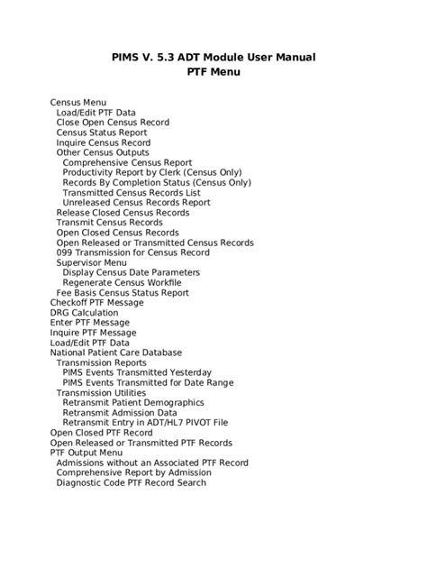 ADT PTF MENU User Guide. ADT PTF Menu User Guide Doc Template | pdfFiller