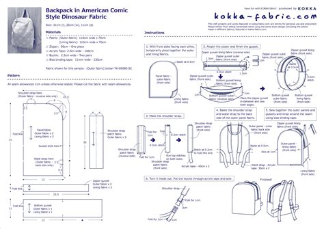 Image result for Backpack Pattern Free