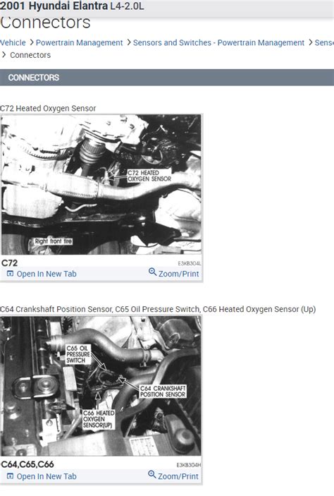 Image result for Hyundai Elantra O2 Sensor Location