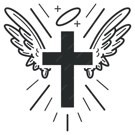 Clipart Cross With Wings