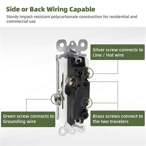 Buy 10Pack Decorator Paddle Rocker Light Switch Residential Grade,15A ...