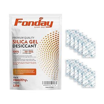1 Gram [100 Packets] Fonday Food Grade Silica Gel Packs Desiccants ...