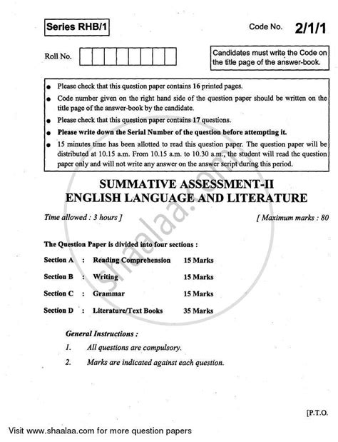 Image result for Class 10 English Pyq