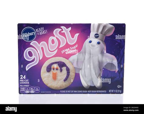 IRVINE, CA - SEPTEMBER 22, 2017: Pillsbury Ghost Shape Sugar Cookies ...