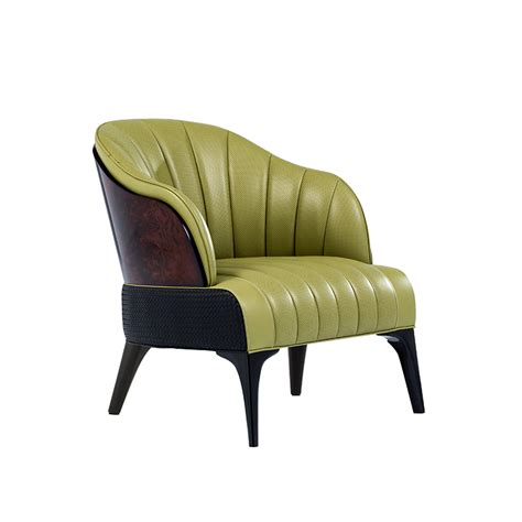 轻奢高端定制家具Poliform意大利现代实木北欧美式布艺单人沙发椅