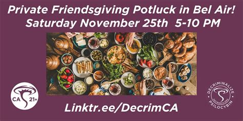 Private Friendsgiving Potluck in Bel Air 5-10 PM Saturday November 25th ...