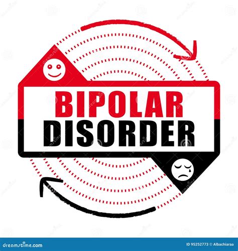 Cycle Of Bipolar Disorder And Rapid Emotional Mood Changes Outline Diagram Cartoon Vector ...