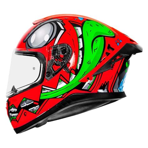 MT THUNDER3 PRO CREATURE HELMET - Gloss Red – Motorizzr