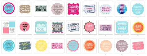 Stickers- Thank You Customer Appreciation Stickers-add to Packages-fun ...