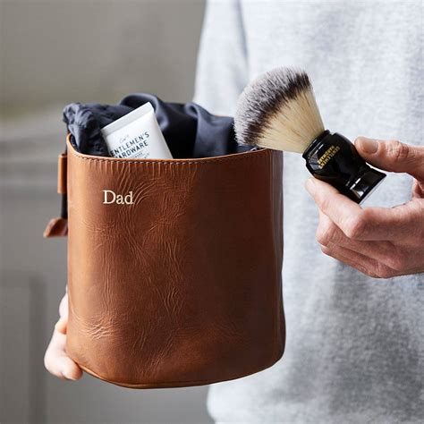 Personalised Leather Wash Bag Drawstring By Vida Vida