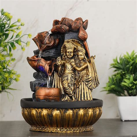 Global Grabbers Polyresin Table Top Indoor Outdoor Water Fall Fountain ...