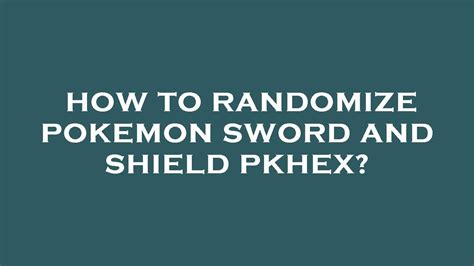 Image result for Pokemon Sword and Shield Randomizer