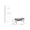 HomeTown Ben Glass Center Table in Black Colour : Amazon.in: Home & Kitchen