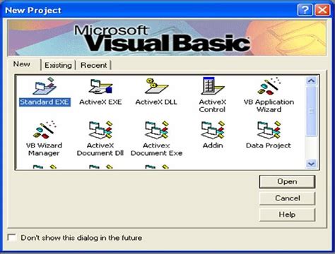 Visual Basic 6.0 Tutorials Code & Project For Beginners: Starting Page ...
